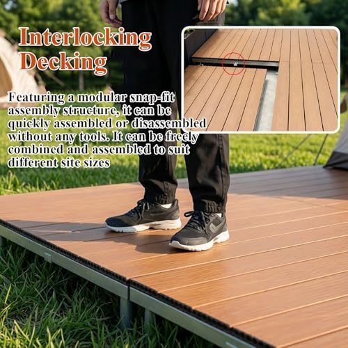 84x84cm Low Profile Patio Platform Deck - Image 3