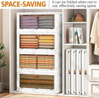 YFXCVSL 4 Tier Plastic Storage Bins - Image 6