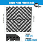 Jocoevol 60-Pcs Interlocking Tile, Non-Slip Heavy-Duty Polypropylene Splicing - Image 2