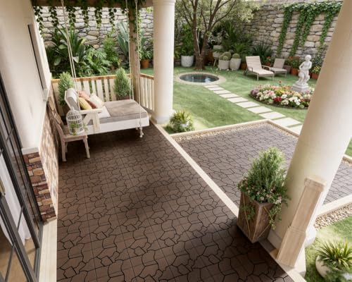 432 PCS Plastic Interlocking Deck Patio Tiles - Image 3