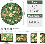 DUKINO 6ft Round Rug, Washable Circle Rug - Image 2