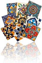 9 Mixed Designs Real Ceramic A1 Quality Talavera Mexican Tile 4x4 " Sampler - Image 2