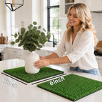 Artificial Grass Mat 6x6 Inch Faux Grass Square Mat 12Pack - Image 3