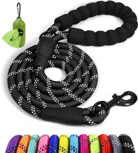 Taglory Rope Dog Leash for Small Medium Dogs, 6 FT Padded Handle by Taglory