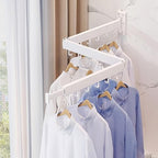 ZdwCyl Clothes Drying Rack, Laundry Space Saver Wall Mounted, Retractable - Image 5