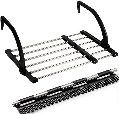 Portable Clothes Drying Rack for Balcony Railings Windowsill, Folding Towel by Candumy