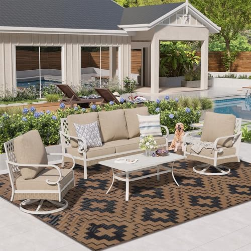 SAND MINE Waterproof Outdoor Rug 5x8 ft, Reversible Plastic Straw Area Rug - Image 6