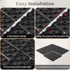 Interlocking Deck Tiles 44 Pack, All Weather Use - Image 7