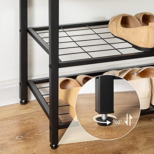 HOOBRO Hall Tree with Bench, Coat Rack Shoe Bench Set, Entryway Shoe Rack with - Image 6
