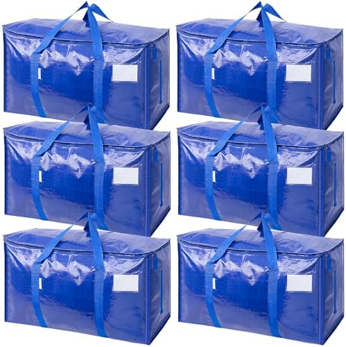 TICONN 6 Pack Extra Large Moving Bags Heavy Duty by TICONN