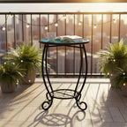 LIFFY Patio Side Tables, Round Decorative Plant Stand & Accent Table - Image 5