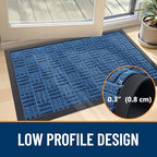 OLANLY Front Door Mat Outside Entrance 47x32, Heavy-Duty Rubber Doormat - Image 4