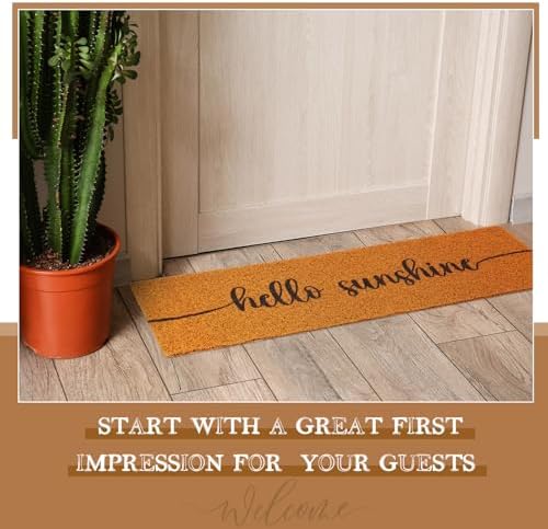 48''x16'' Long Doormat for Entrance Entry, Hello Sunshine - Image 5