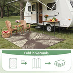 GENIMO Outdoor Rug, Waterproof Plastic Rugs - Image 7