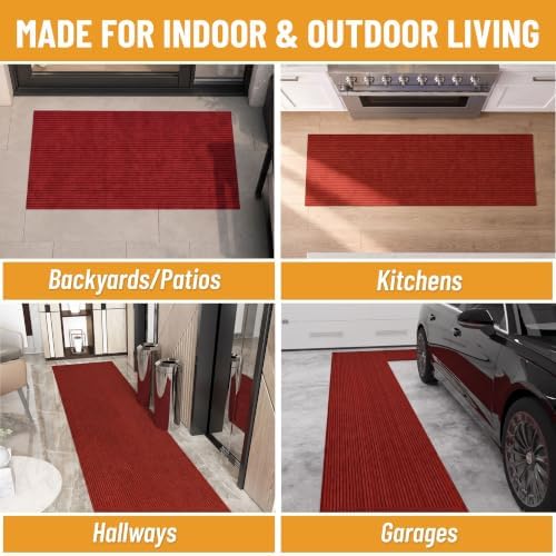 Ottomanson 2x36 Hallway Runner Rug – Non-Slip Indoor Outdoor Door Mat - Image 5