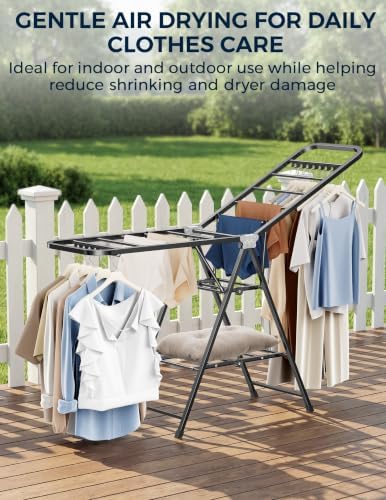 Clothes Drying Rack, Foldable Laundry Drying Rack - Image 7