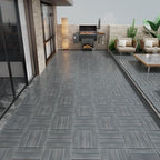 22 PCS Wood Plastic Composite Interlocking Deck Tiles 12" x 12" Indoor Outdoor - Image 4