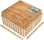 Sorbus Interlocking Wood Grain Foam Floor Tiles by Sorbus