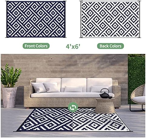GENIMO Outdoor Rug, Waterproof Plastic Rugs - Image 3
