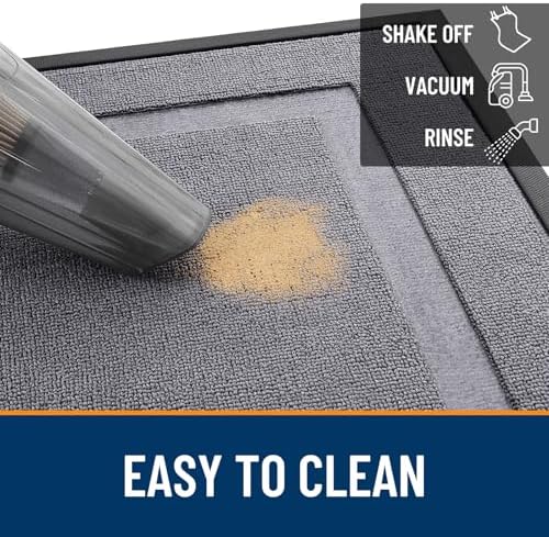 OLANLY Front Door Mat Outside 33x21, All-Season Heavy-Duty Rubber Doormat - Image 5
