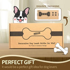 MTERSN Acacia Wood Dog Leash Holder Wall Mount - Image 6