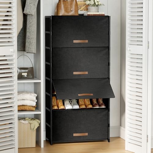 9 Tier Shoe Cabinet with Door, 36-Pair Storage - Image 2