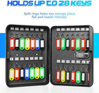 28 Steel Key Cabinet Wall Mount Key Box - Image 4