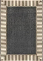nuLOOM Asha Dark Grey Bordered Indoor/Outdoor Area Rug - Image 7