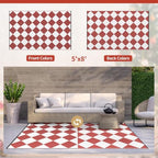 GENIMO Outdoor Rug, Waterproof Plastic Rugs - Image 2