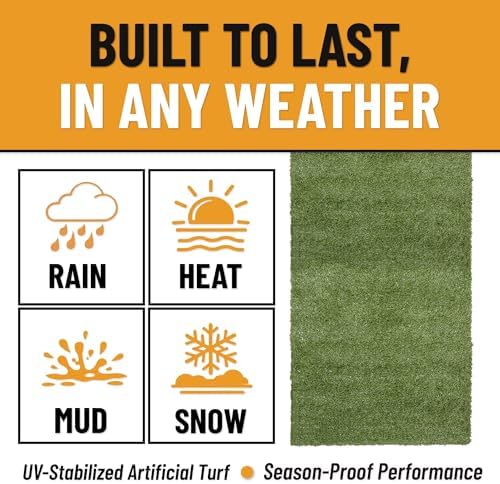 Ottomanson Artificial Turf Natural 78" x 36' - Image 5