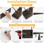 IBosins Vintage Wall Mounted Coat Rack - Image 7