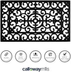 Calloway Mills 900092436 Fleur De Lis Rubber Doormat 2' x 3' - Image 4
