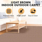 Grefinity Marine Carpet, 6 FT x 14 FT Light Brown Indoor Outdoor Carpet - Image 3