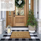 Gardenised Heavy Duty Coco Coir Doormat Non Slip PVC Baking Embossed Welcome - Image 4