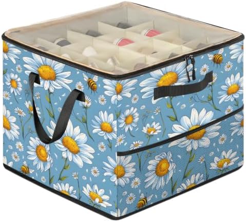 Daisy Floral Shoe Organizer for Closet by Mardesigns