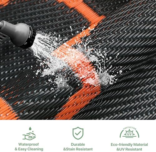 GENIMO Outdoor Rug, Waterproof Plastic Rugs - Image 7