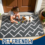 OLANLY Front Door Mat 36x24, Low-Profile Easy Clean Doormat - Image 6