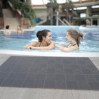 9 Pack Modular Interlocking Tiles Double Non-Slip 12"x12" Gray - Image 2