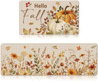 Hello Fall Kitchen Mats by VISSTREE