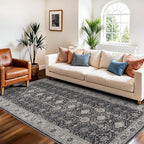 Washable 3x7 Entryway Runner Rug: Farmhouse Wide Kitchen Rug Soft Water - Image 4