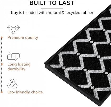 Anji Mountain Heavy Duty Waterproof Rubber Shoe Storage Mat Organizer/Boot - Image 3