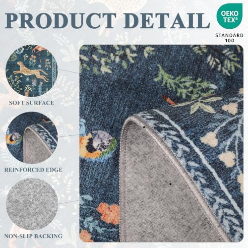 DUKINO 2x3 Entryway Rug, Washable Door Mat Animal Rug - Image 4