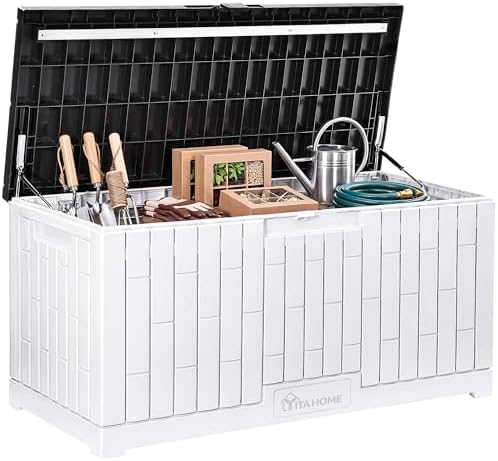 YITAHOME 120 Gallon Outdoor Storage Deck Box by YITAHOME