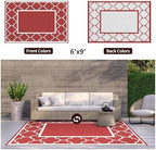 GENIMO Outdoor Rug, Waterproof Plastic Rugs - Image 6