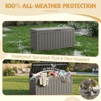 Outdoor Storage Box Waterproof, 180 Gal Gen 2 Resin Deck Box - Image 2