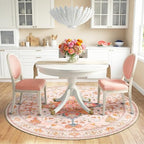 RELEANY Washable Area Rug, Round 6ft - Image 3