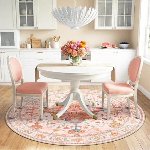 RELEANY Washable Area Rug, Round 6ft - Image 3