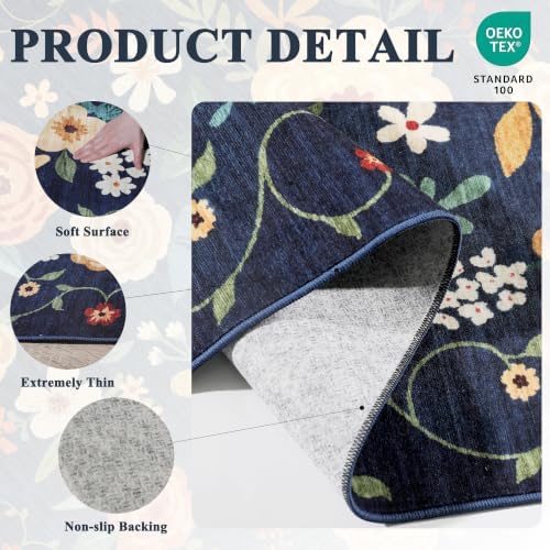 DUKINO 3x14 Washable Runner Rug, Non Slip Kitchen Runner Rug - Image 4