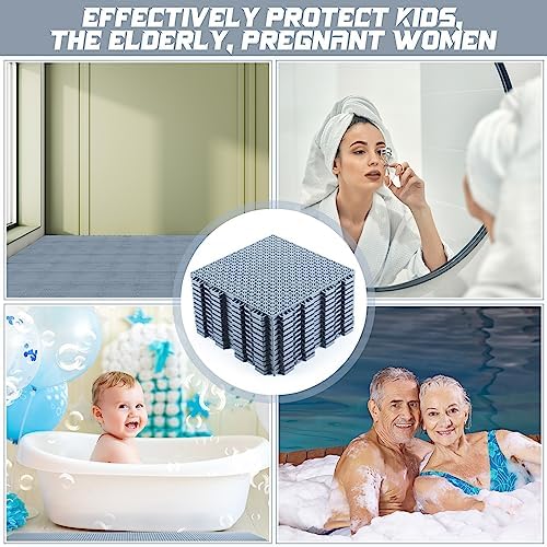 50 Pack Drainage Mats Interlocking Tile 10" x 10" Rubber Floor Tiles - Image 5