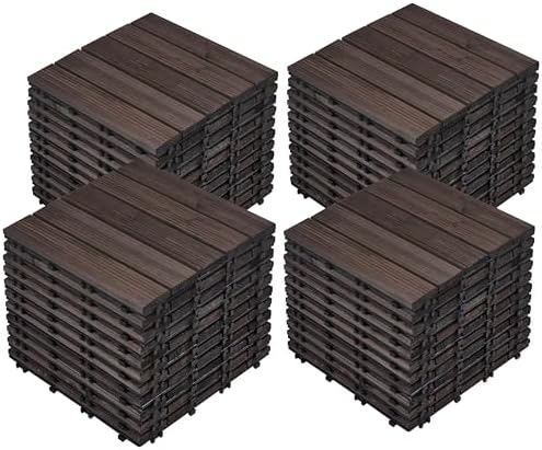 Yaheetech 44PCS Interlocking Deck Tiles Outdoor Patio Floor by Yaheetech